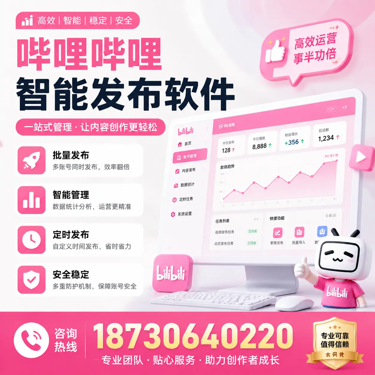 如何评估哔哩哔哩智能发布软件的ROI?阳泉 企业必读